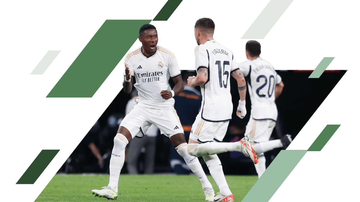 Jugadores del Real Madrid celebrando un gol